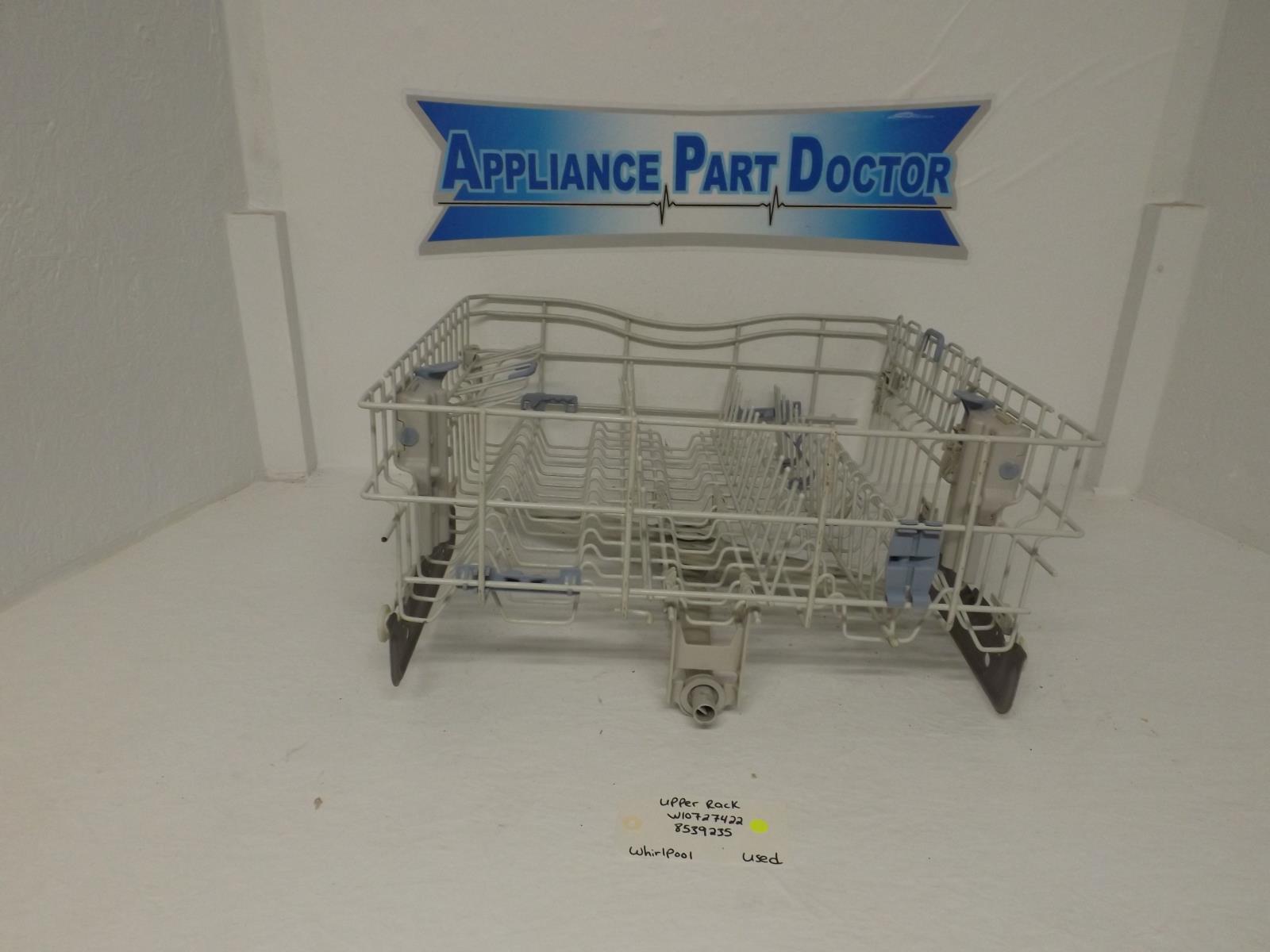 Whirlpool Dishwasher W10727422 8539235 Upper Rack Used Whirlpool Dishwasher W10727422 8539235 Upper Rack Used